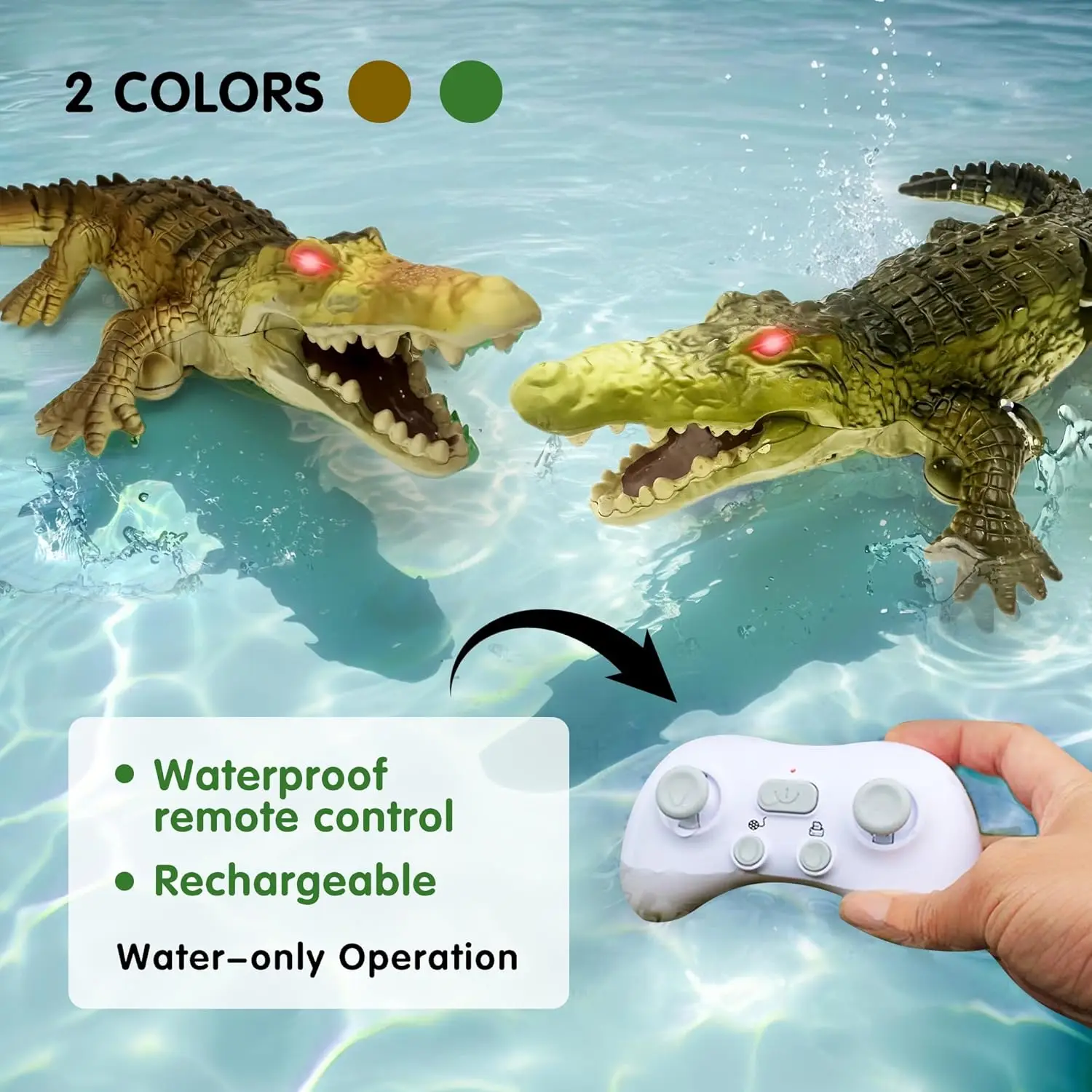Remote Control Crocodile Water - Pond Light Submersible review and price