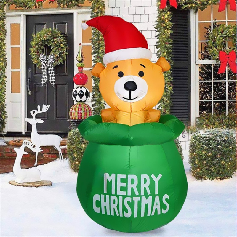 5FT Christmas Inflatable Decor - Xmas Outdoor Lighting Decorations review and price